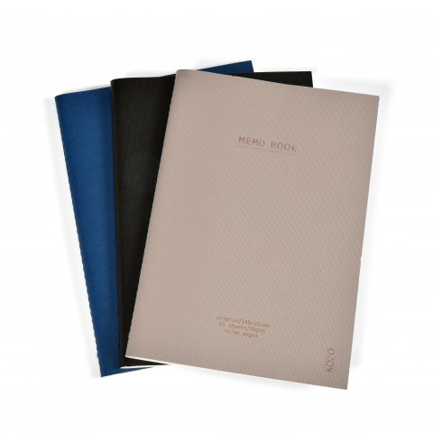 KOZO Notesbog A5 3 Pakke Navy Black Sand