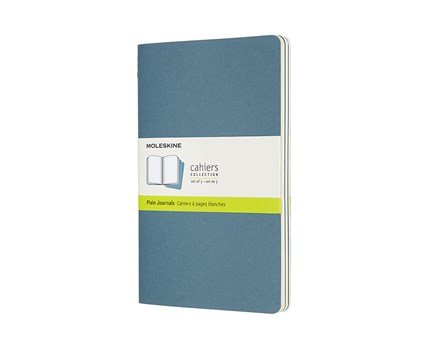 Cahier Journal Blank Large Brisk Blue 3-Pak
