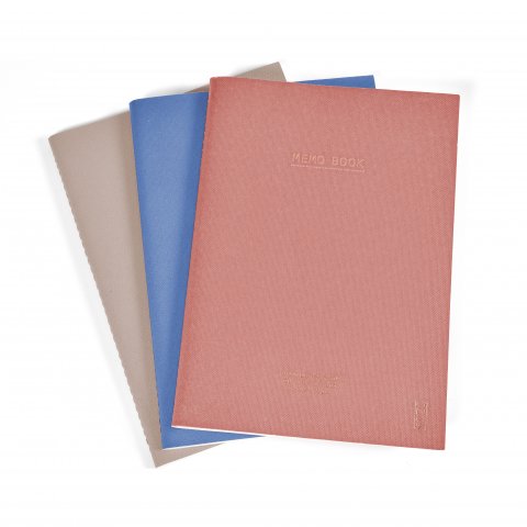 KOZO Notesbog A5 3 Pakke Sand Windsurfer Muted Blush