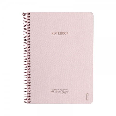 KOZO Notesbog A5 Premium Dusty Pink