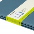 Cahier Journal Blank XL Brisk Blue 3-Pak
